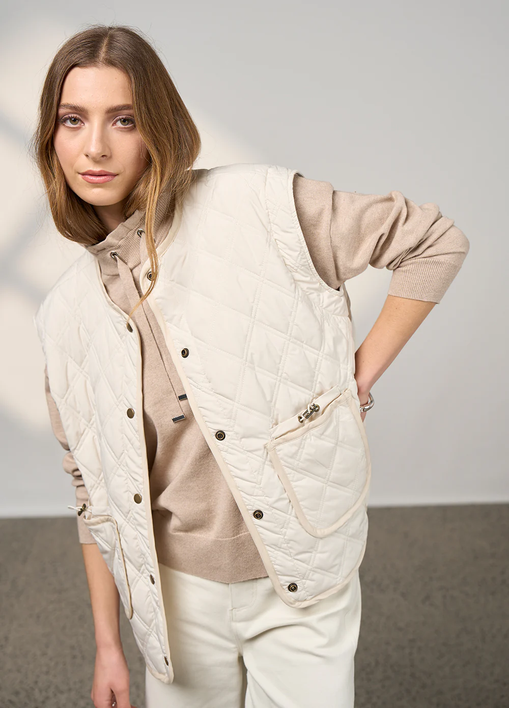 Madly Sweetly Tetris Jacket Vanilla - Image 2