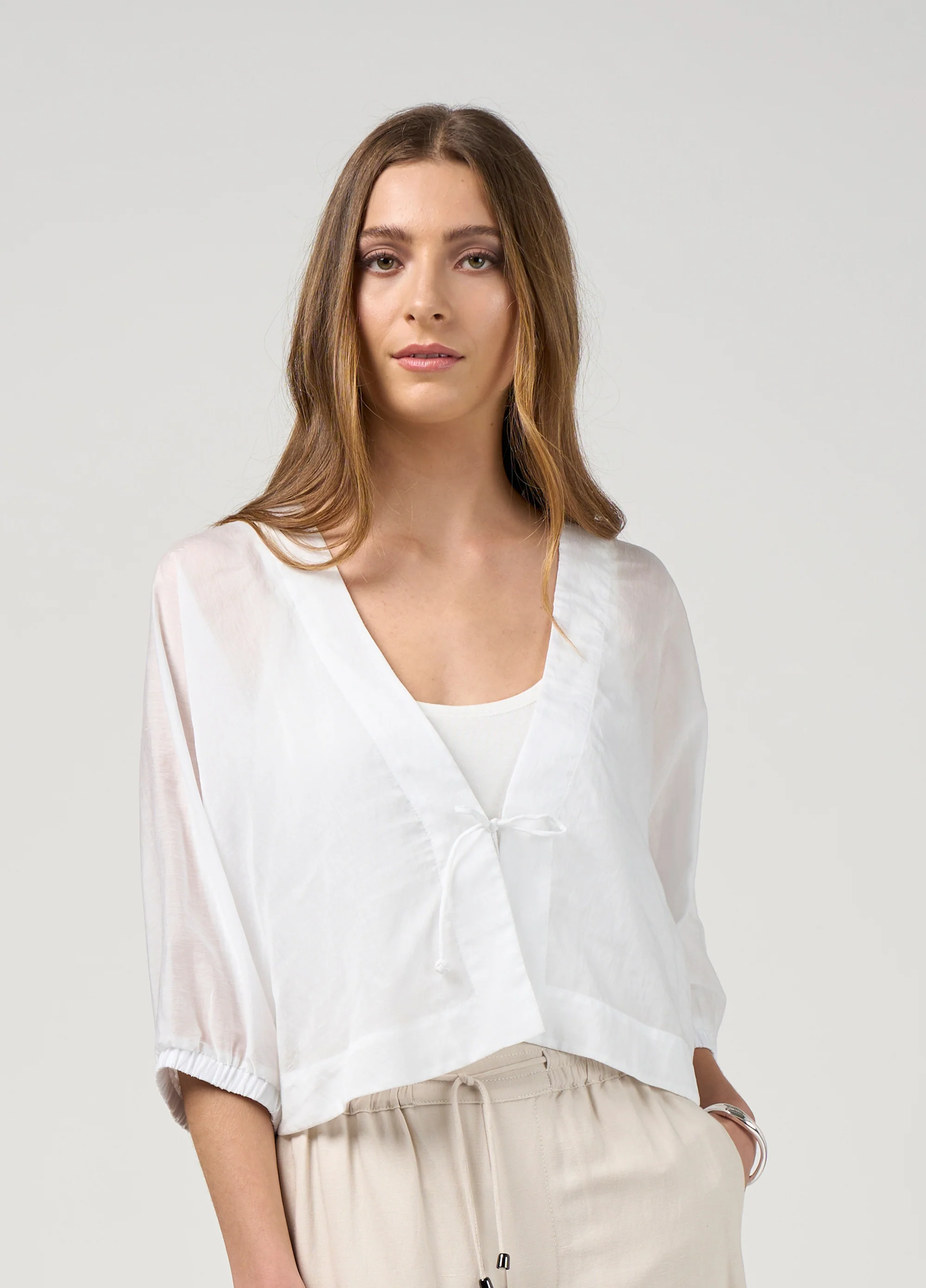 Madly Sweetly Veil Jacket - White
