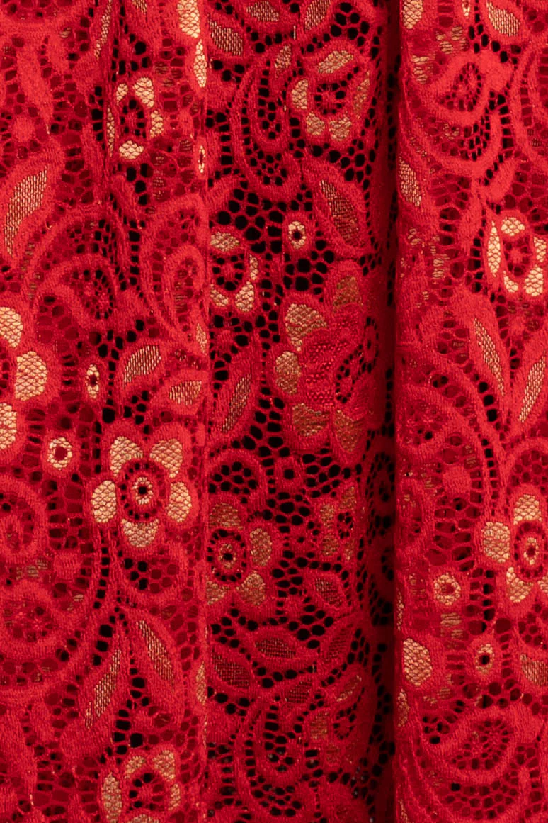 Mela Dress - Glory Lace Red - Image 3
