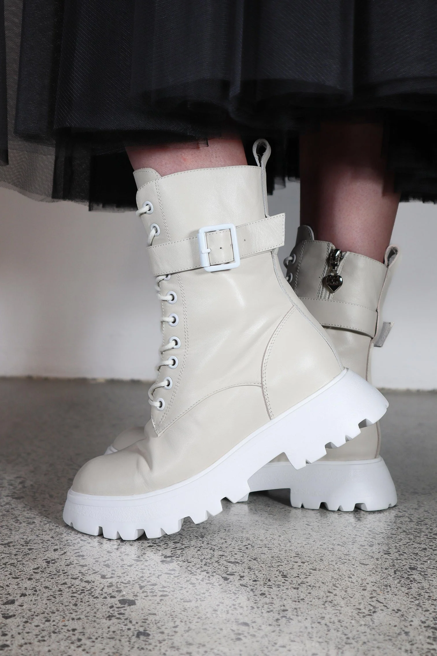 Minx Asher - Ivory Nappa White Trims - Image 2