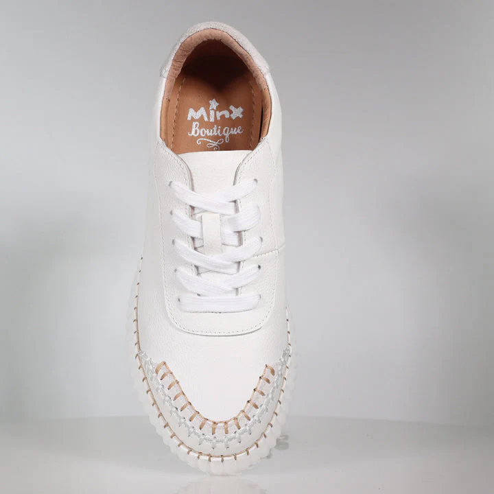 Minx Rizz White Tan Sneaker - Image 2