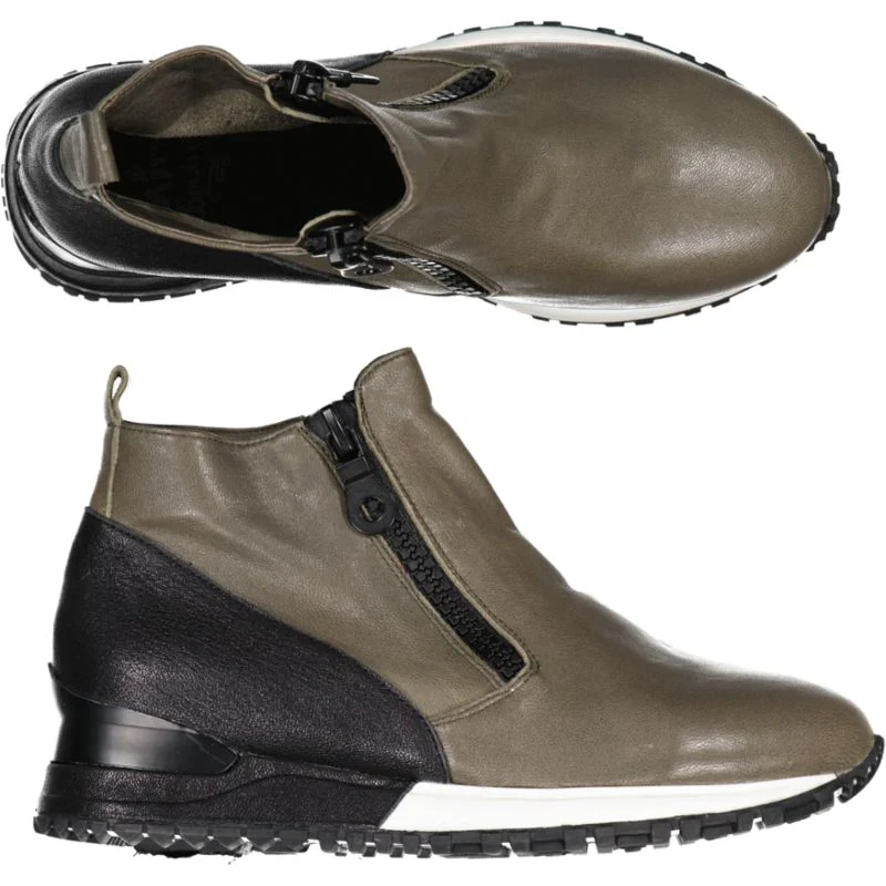 Minx Sophie Shoe - Khaki Black Combo