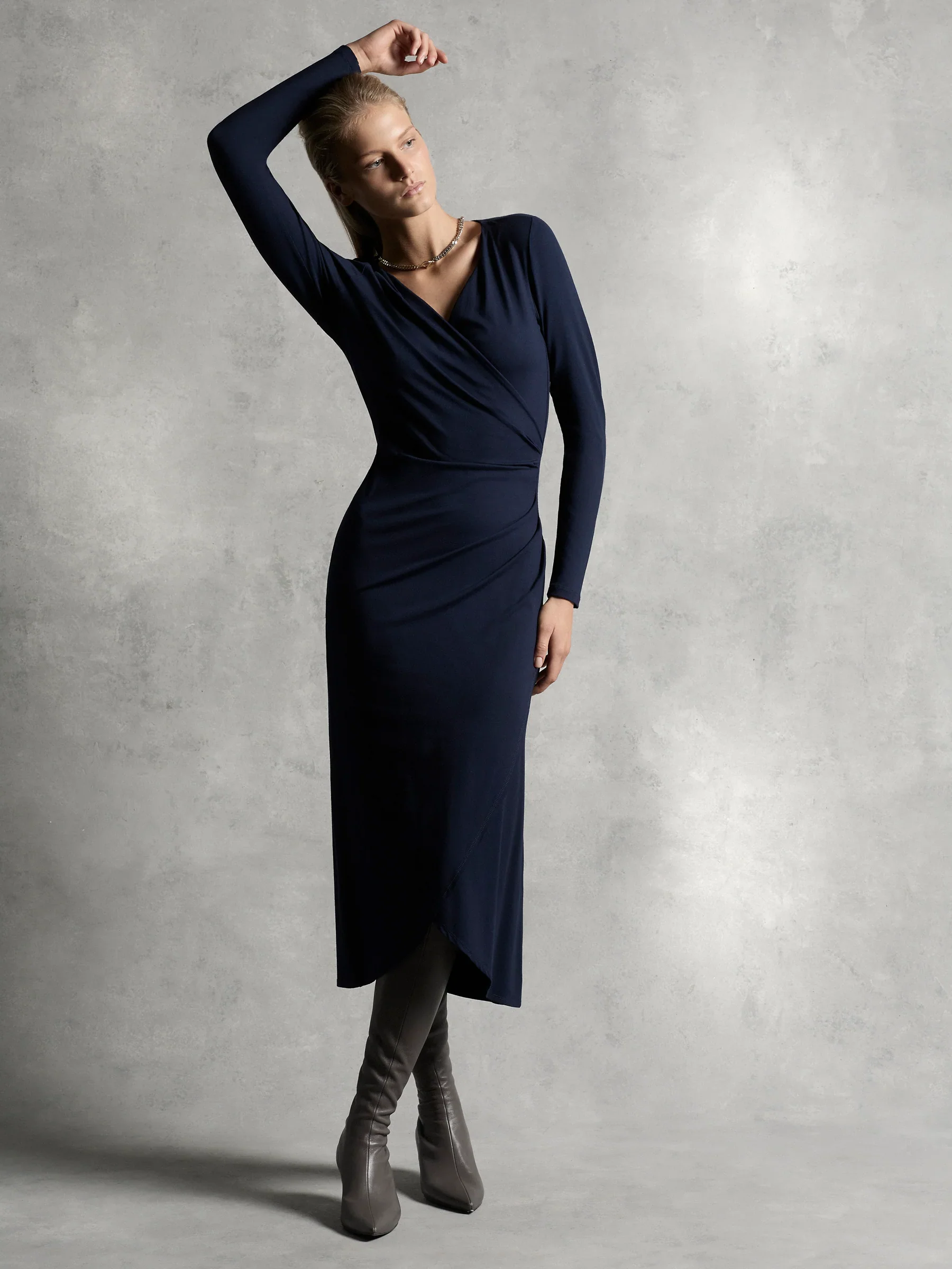 Moss And Spy Adelphi Dress - Navy