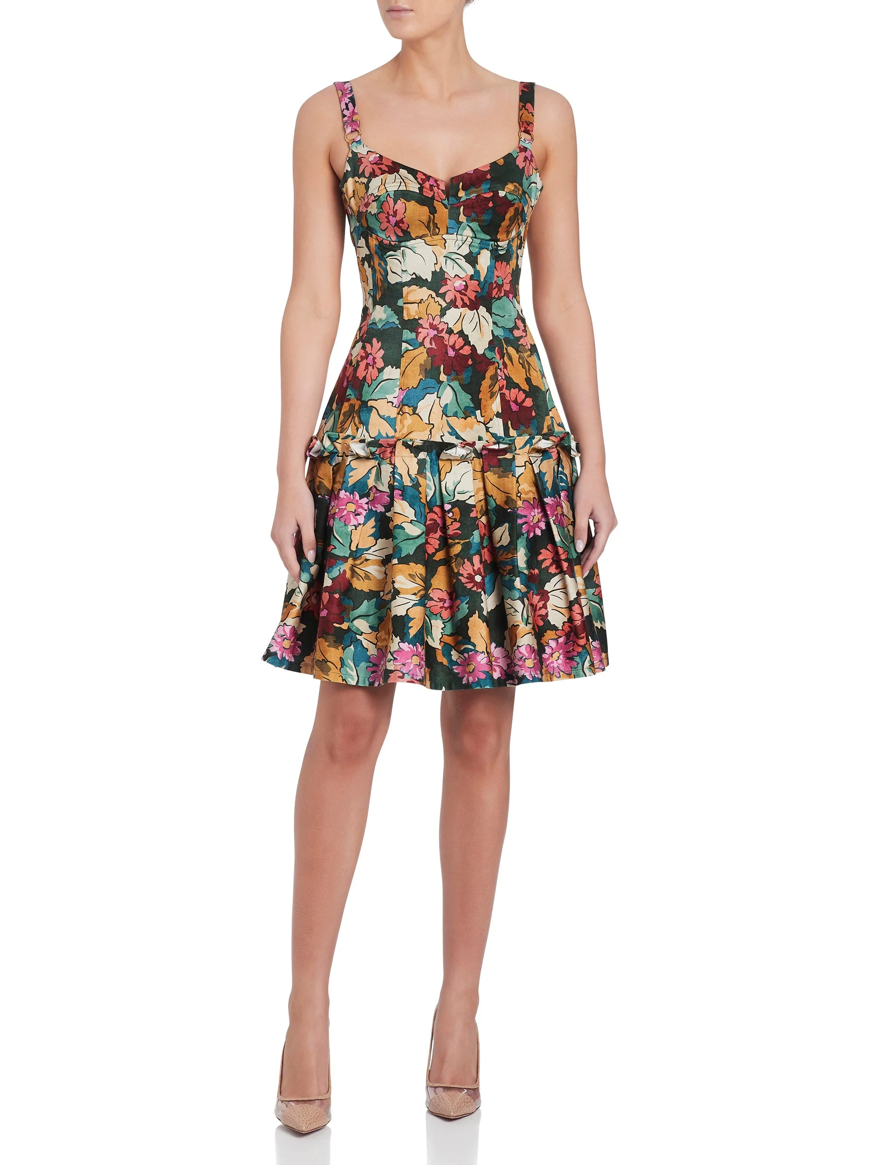 Moss And Spy Flora Frill Dress - Image 4
