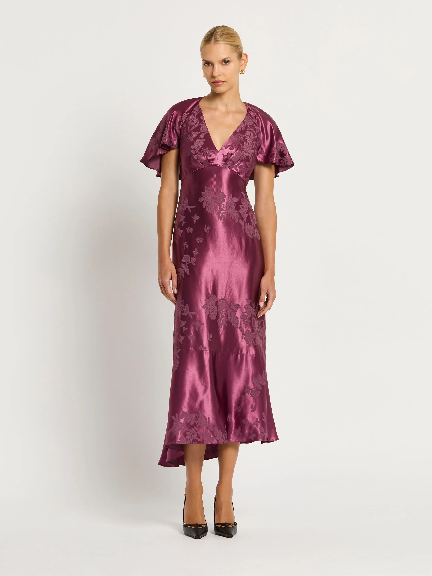 Moss & Spy Primrose V-Neck Dress