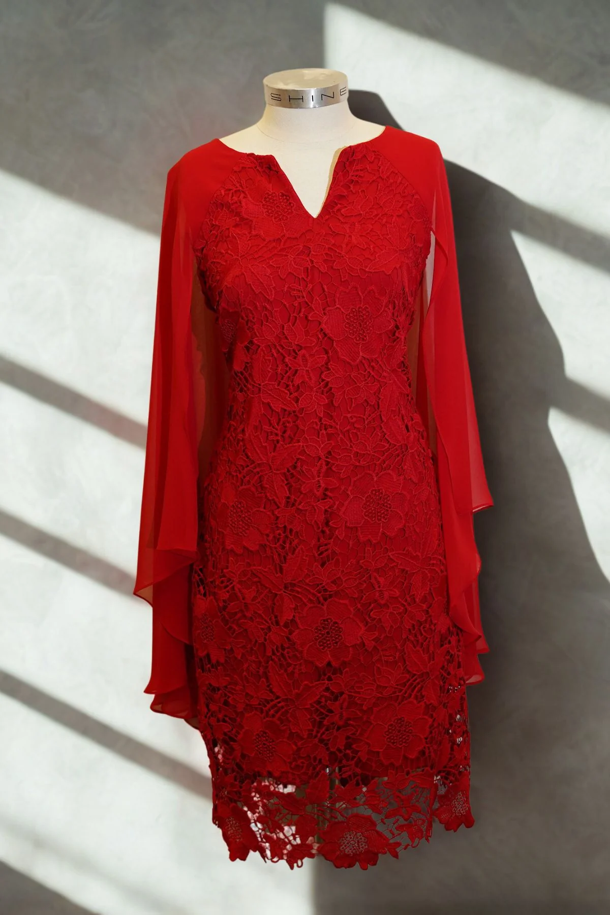 Mr K Event Majesty Cape Midi Dress