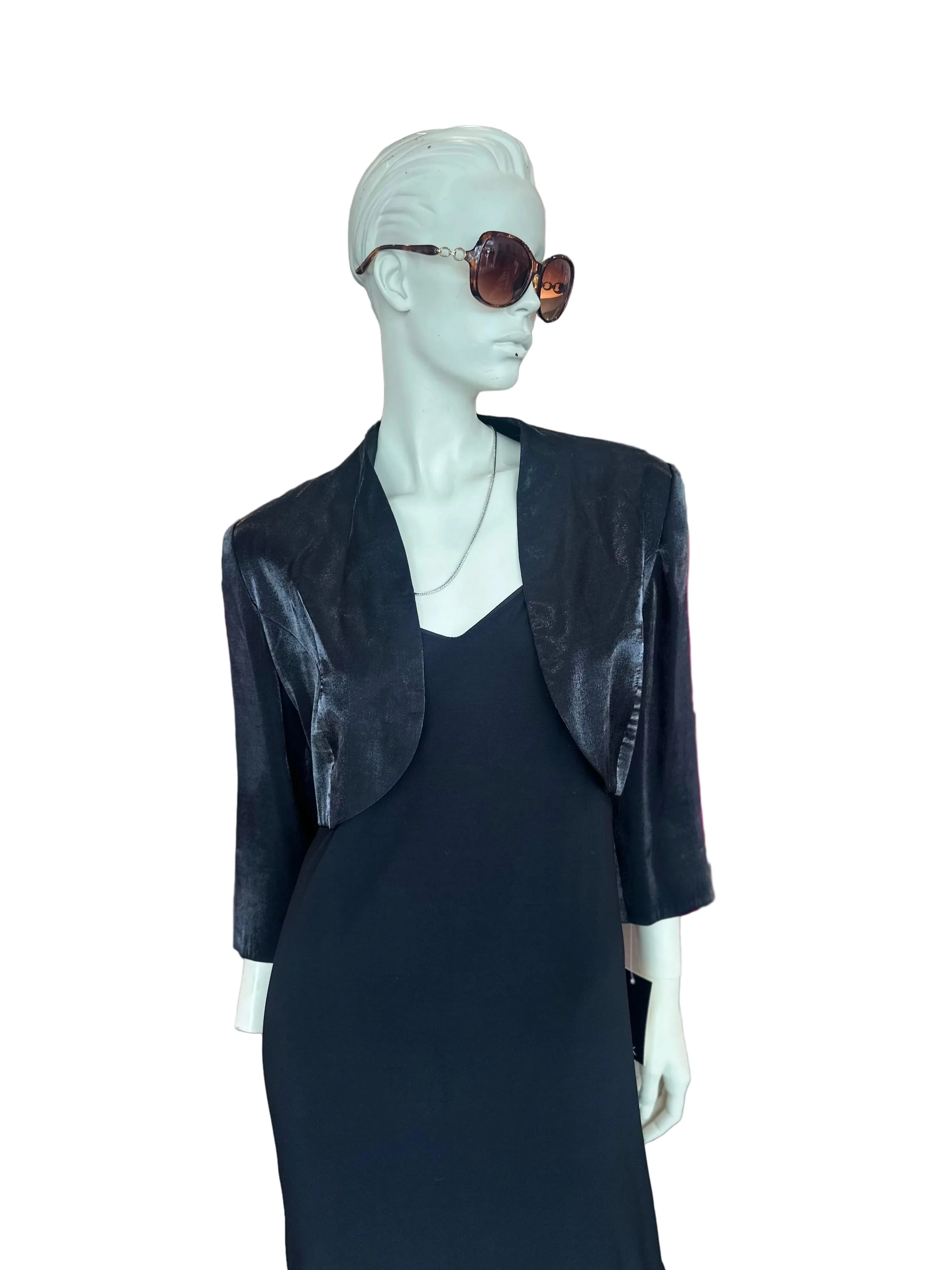 Mr K Iridescent Bolero - Black