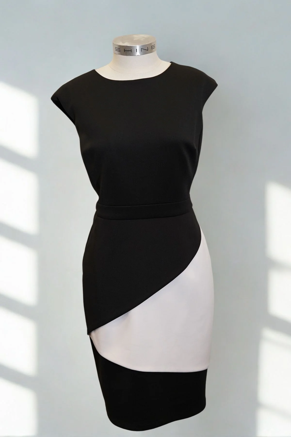 Mr K Monochrome Curve Mini Dress