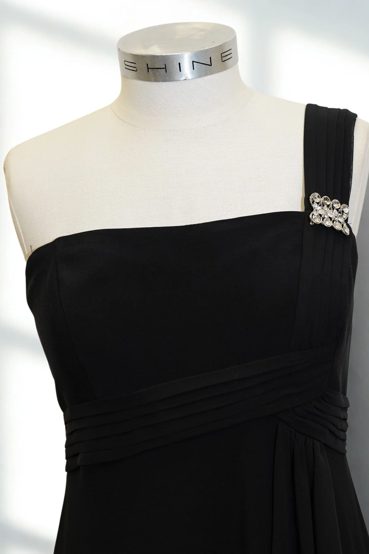 Mr K One-Shoulder Diamanté Mini Dress - Image 2