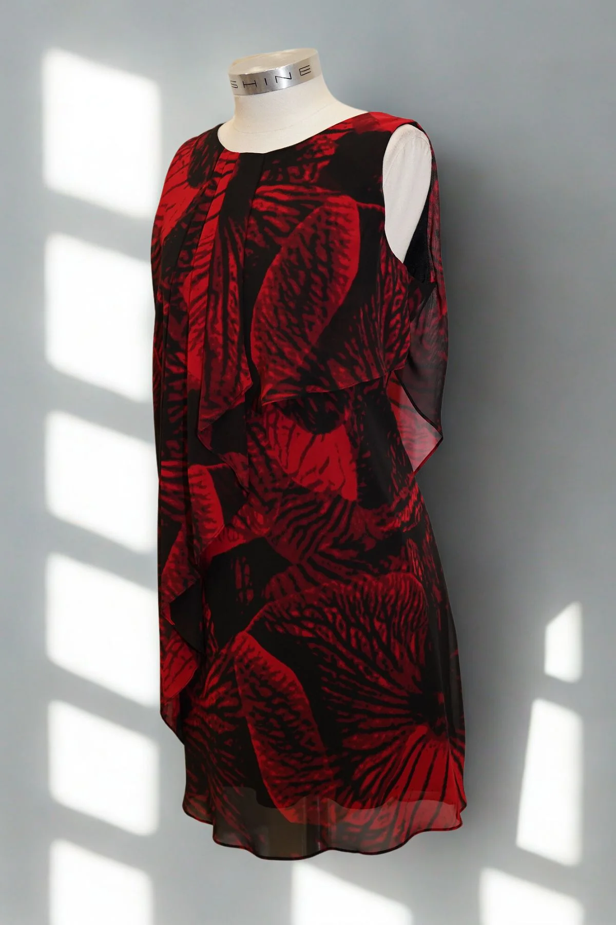 Mr K Rouge Draped Shift Dress