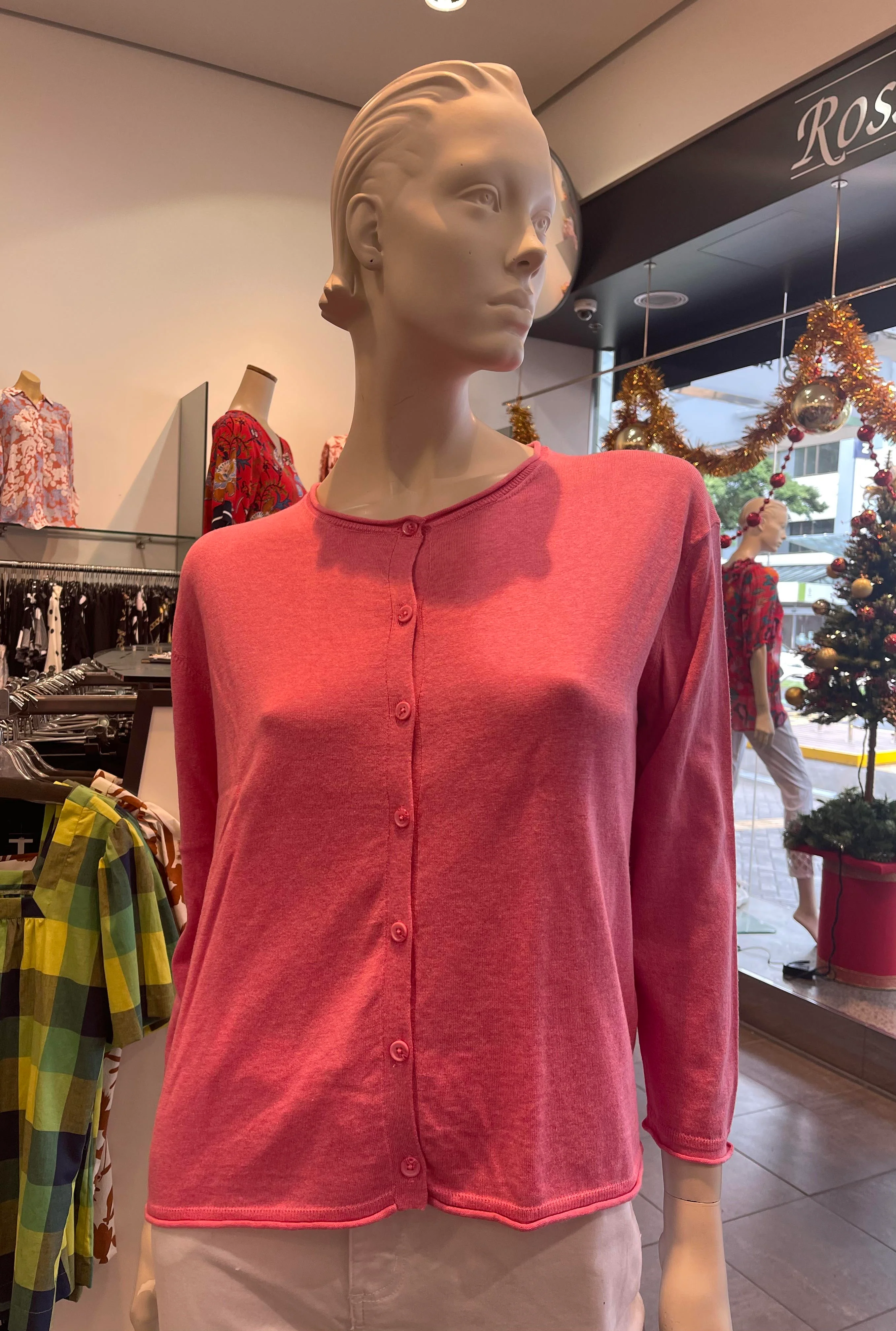 Nineteen/46 Sea Salt Cardi - Blossom Pink - Image 2
