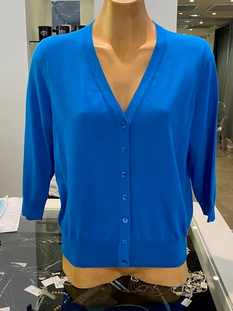 Optimum 3/4 Sleeve Cardi - Tahiti