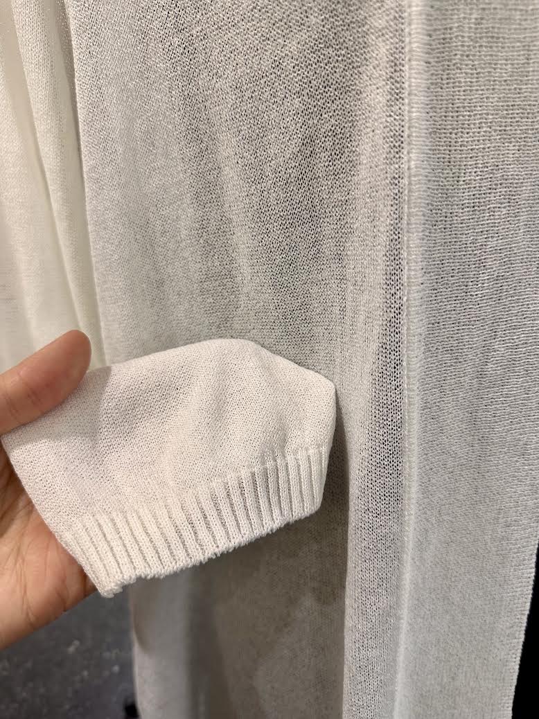 Optimum 3/4 Sleeve Cardi - White - Image 4