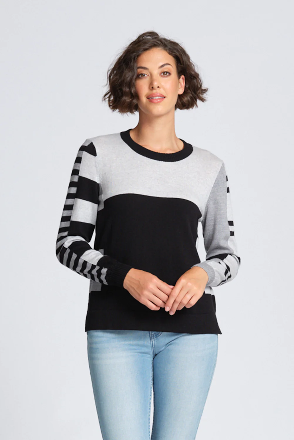 Optimum Block & Stripe Jumper