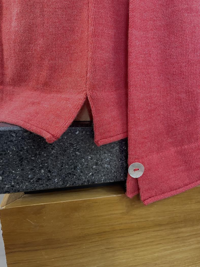 Optimum Merino L/S Button Cardi - Geranium - Image 4