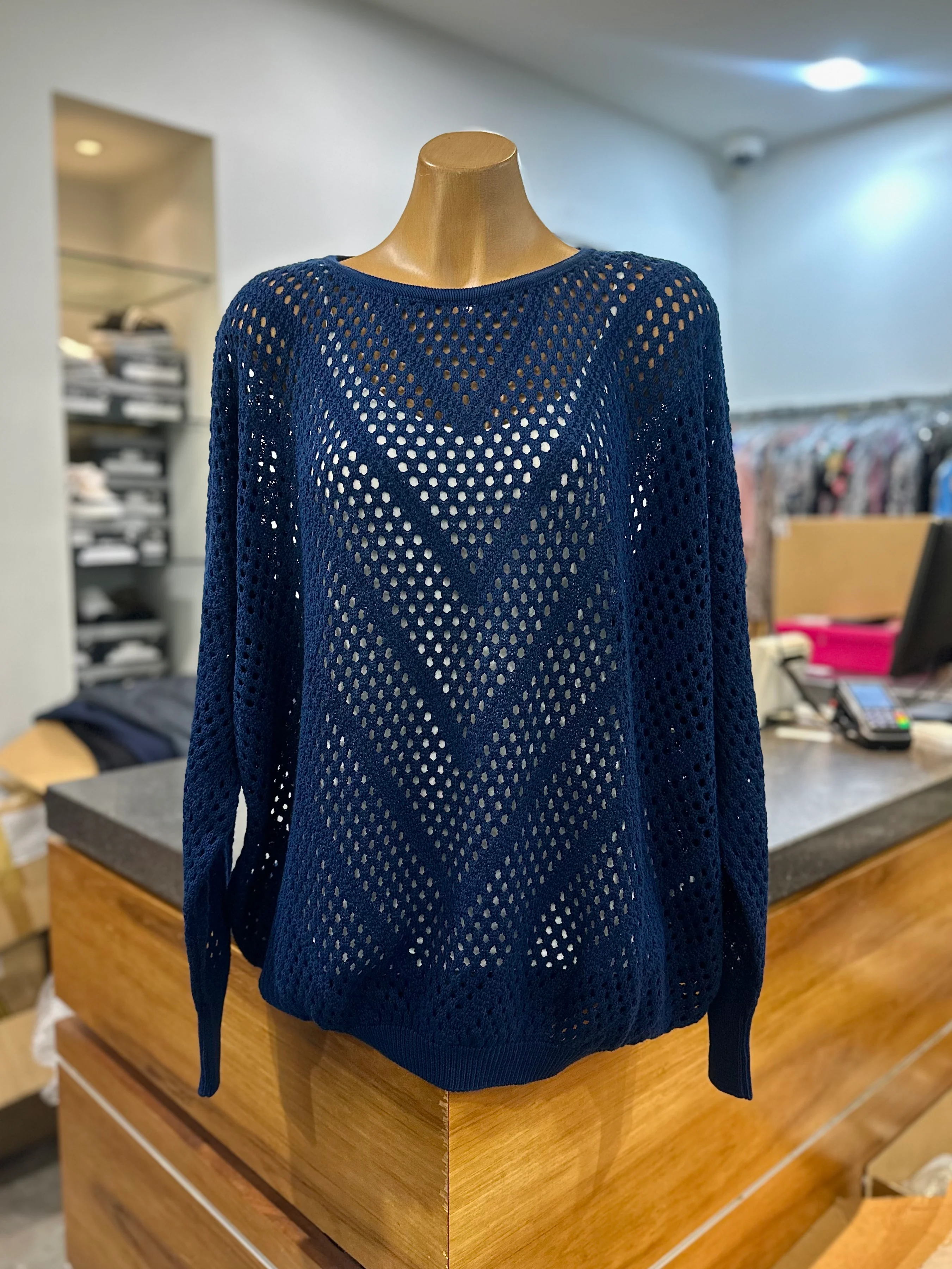 Optimum Mesh Jumper - Indigo - Image 3