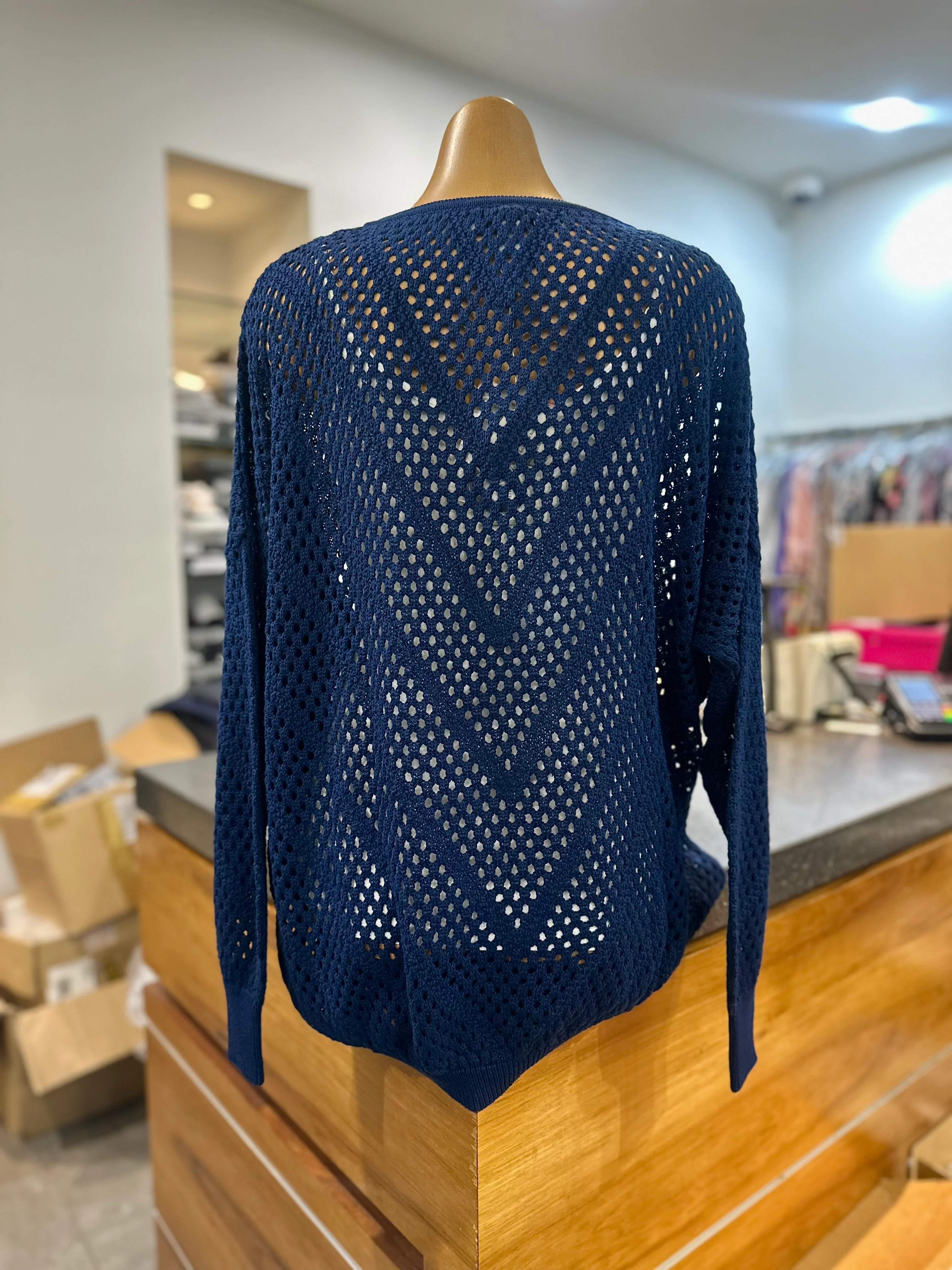 Optimum Mesh Jumper - Indigo - Image 4
