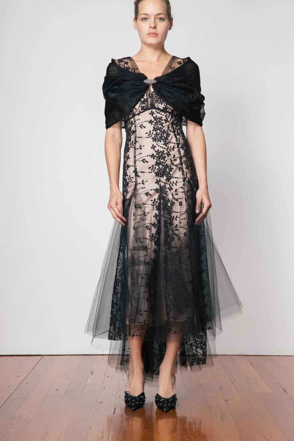 Organza Wrap - Black - Image 2