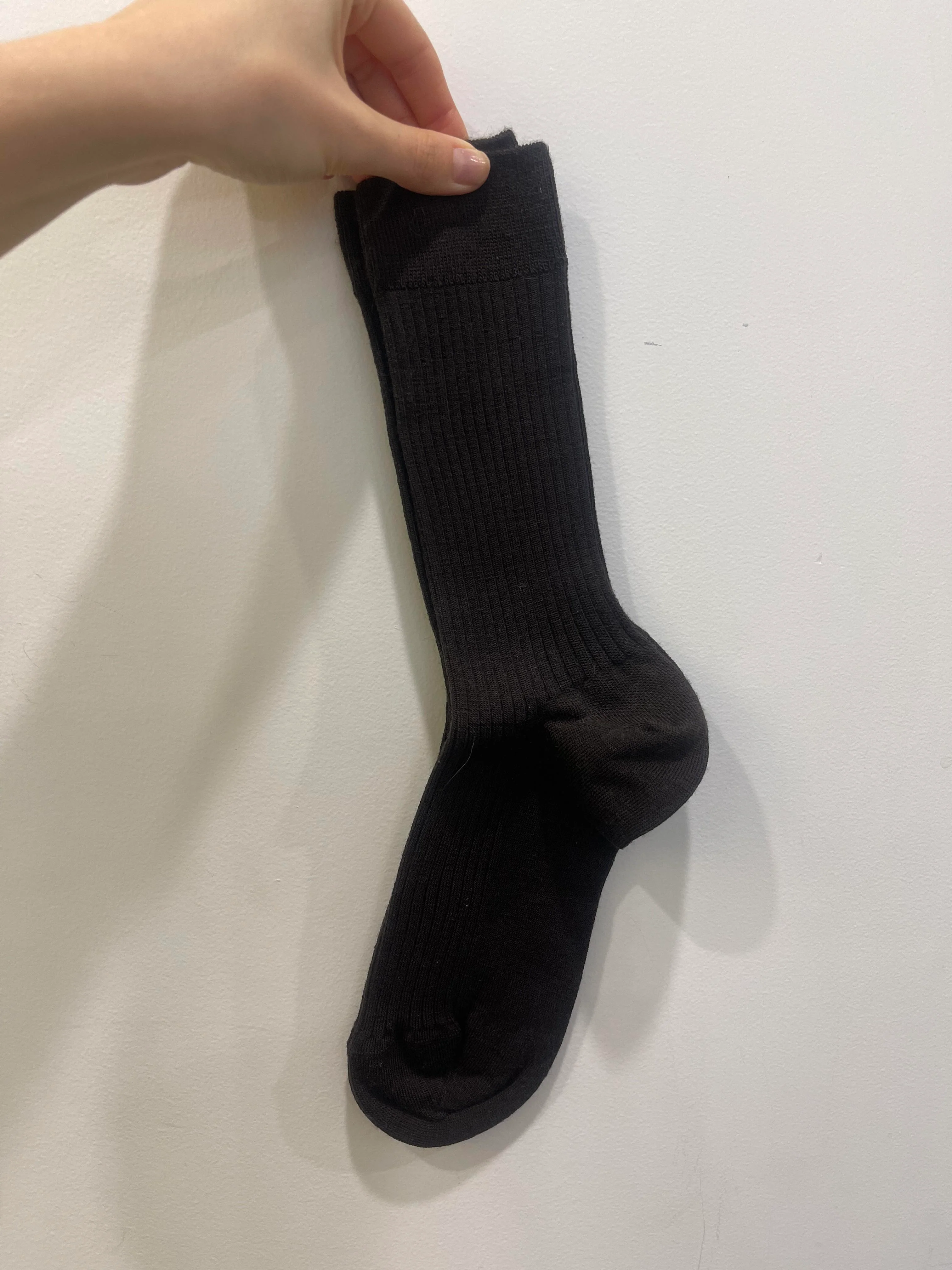 OroBlu Nikki Wool Sock - Dark Chocolate - Image 2