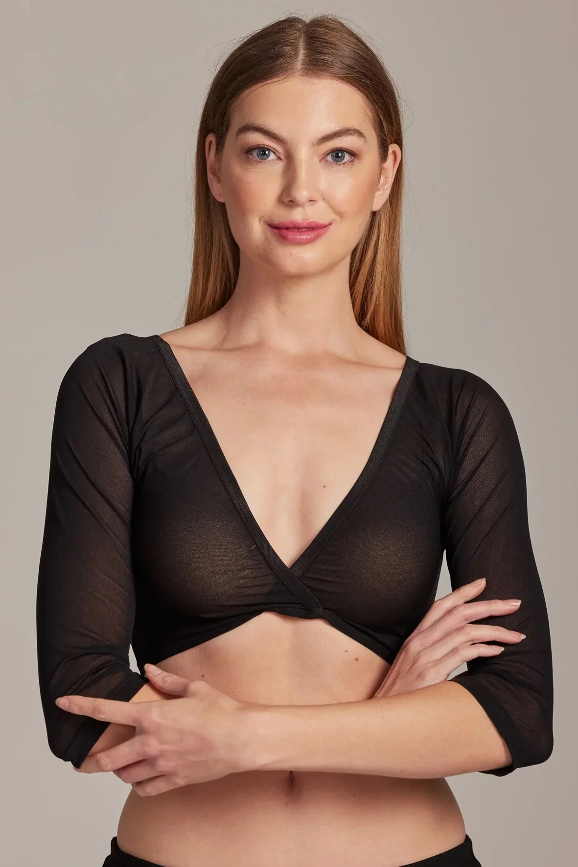 Paula Ryan 3/4 Sleeve Mesh Layering Sleeves