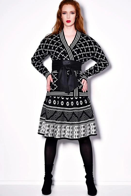 Paula Ryan Aztec Skater Skirt - Merino - Image 4