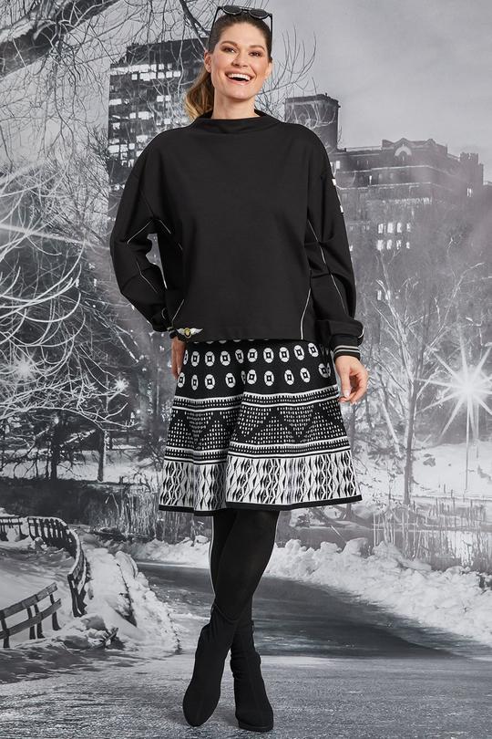 Paula Ryan Aztec Skater Skirt - Merino - Image 6