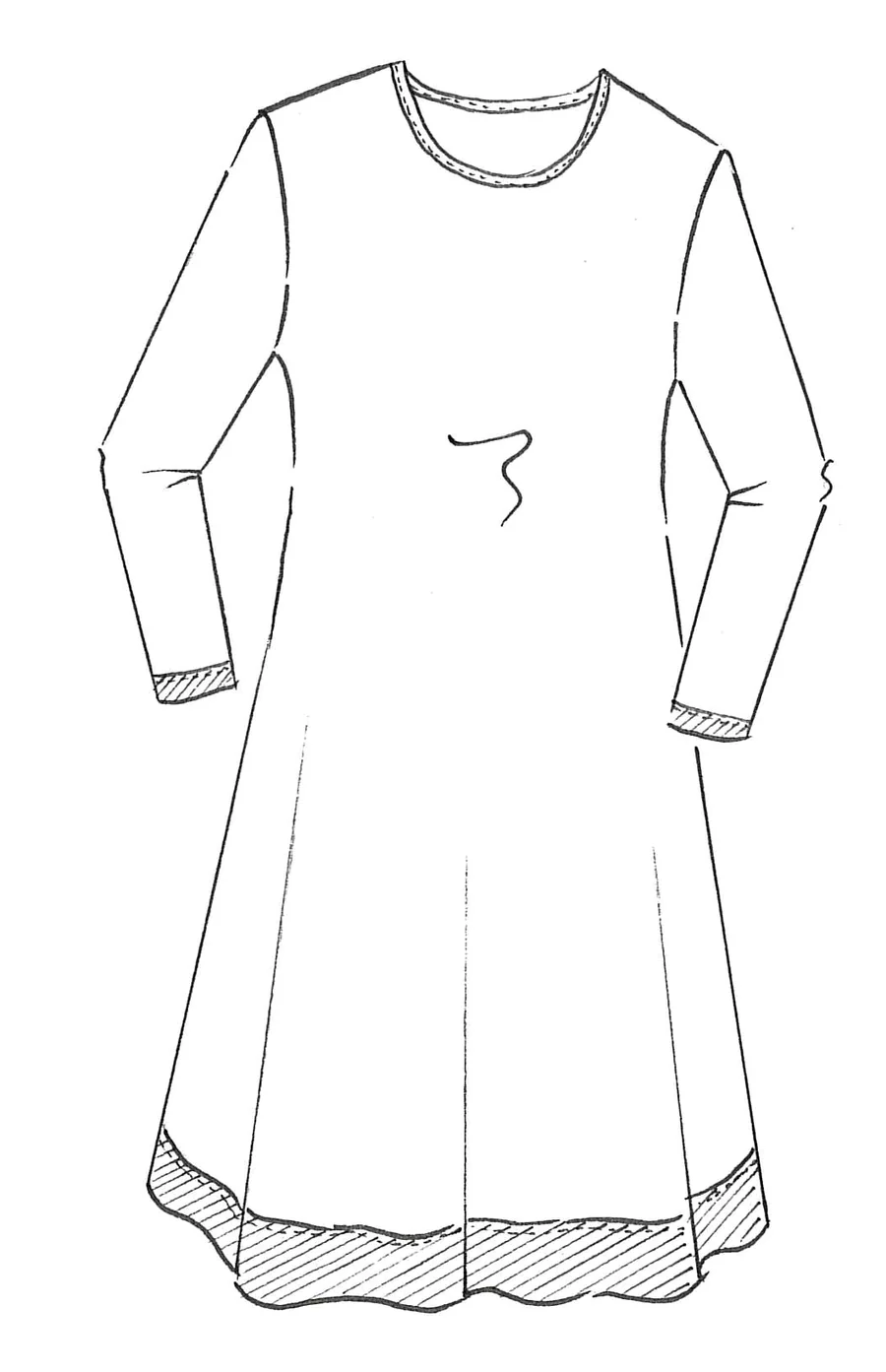 Paula Ryan Banded Dinner Dress - Ironsand - Image 2