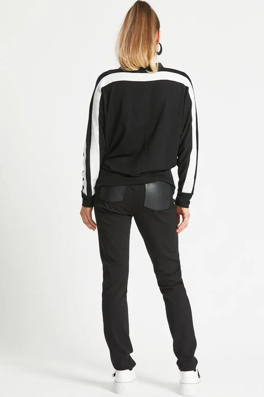 Paula Ryan Banded Jumper - Black - Image 3