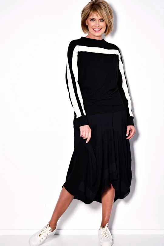 Paula Ryan Banded Jumper - Black - Image 5