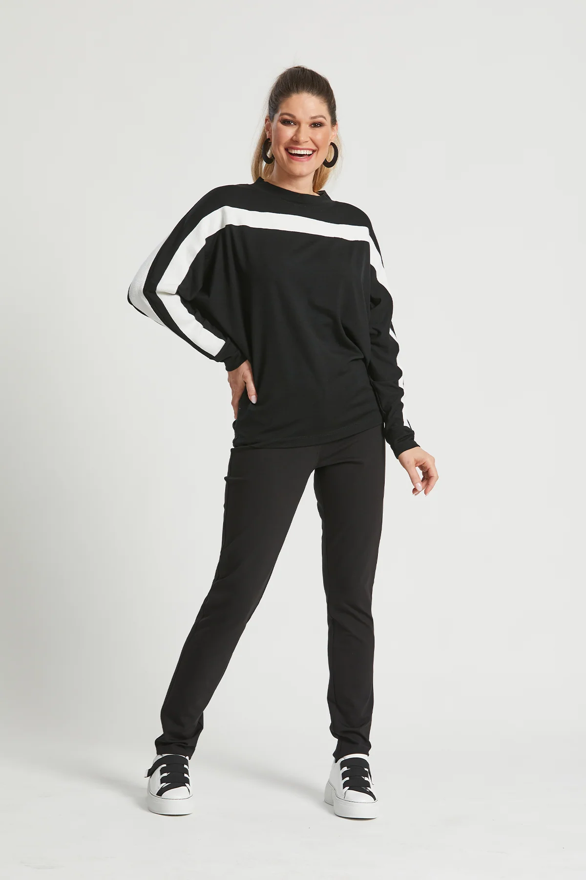 Paula Ryan Banded Jumper - Black - Image 7