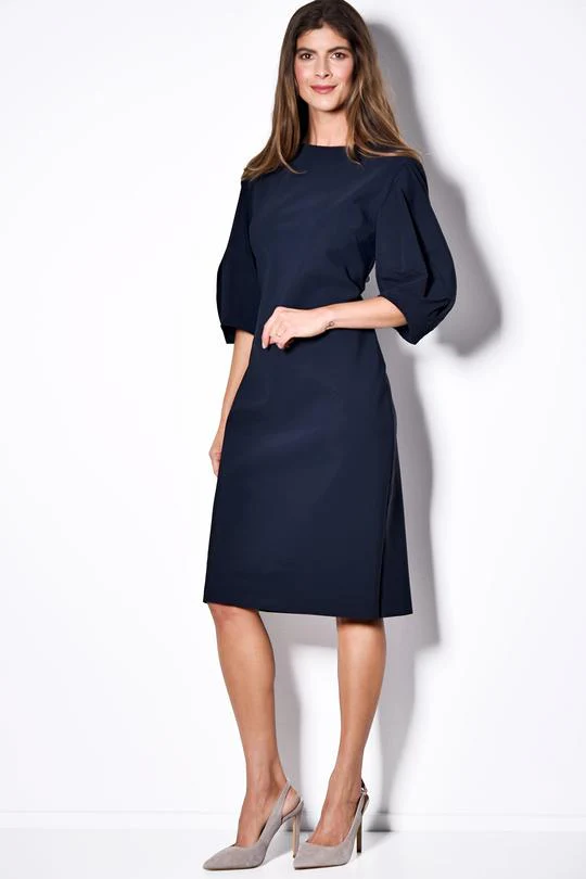 Paula Ryan Bell Sleeve Dress - Black - Image 4