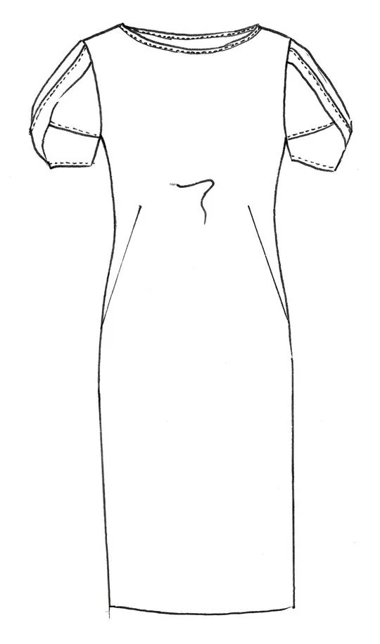 Paula Ryan Bell Sleeve Dress - Black - Image 5