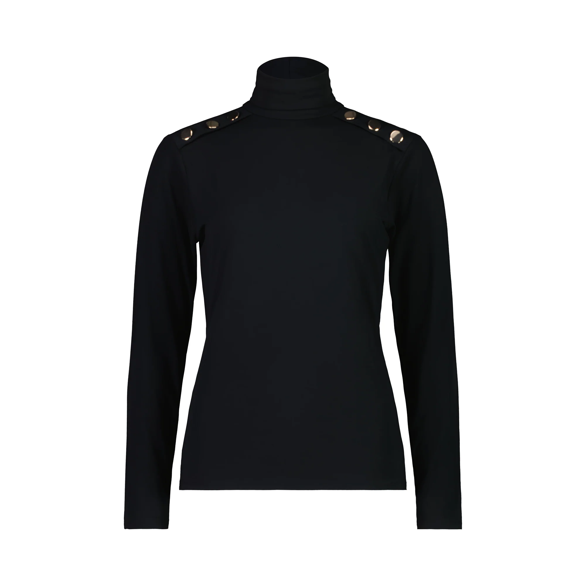 Paula Ryan Button Turtleneck Top-Micromodel - Image 4