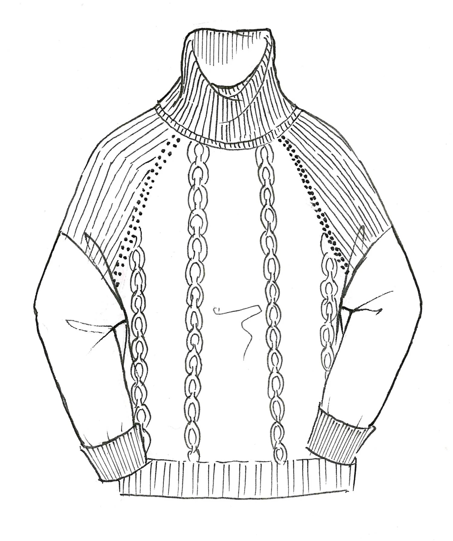 Paula Ryan Boxy Cabled Sweater - Dijon - Image 2