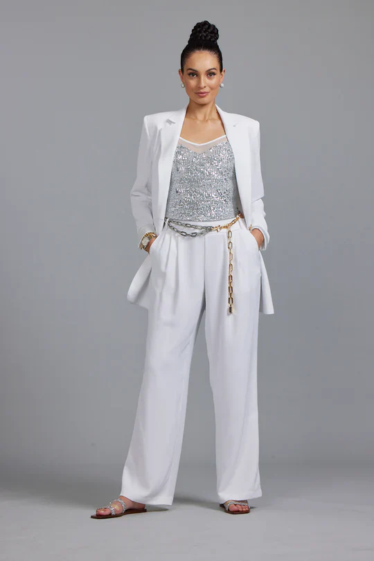Paula Ryan Soft Leg Pant - White