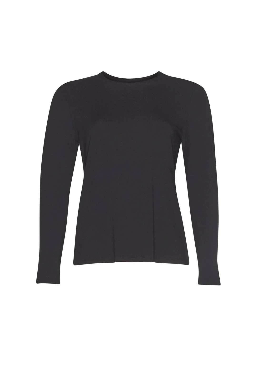 Paula Ryan Crew Neck Long Sleeve Body Tee - Black - Image 2