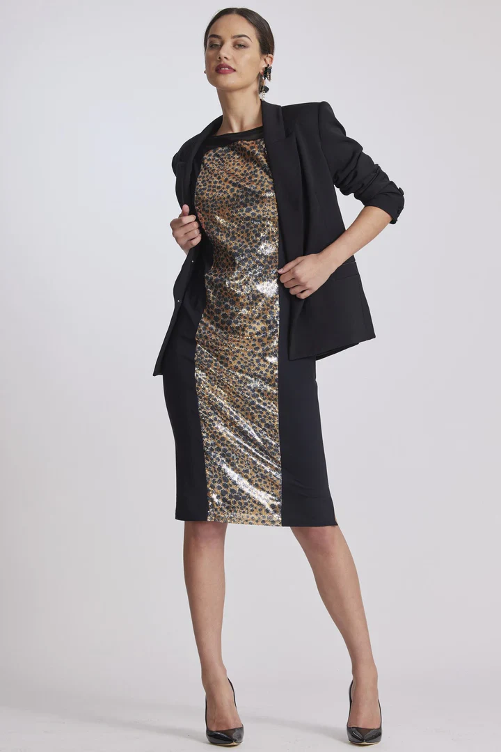 Paula Ryan Sequin Panel Dress - Siesta Sequins - Image 2