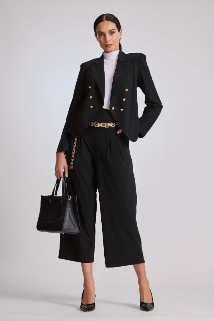 Paula Ryan Double Breasted Jacket - Black
