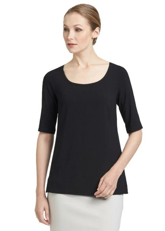 Paula Ryan Easy Fit Half Sleeve Scoop Neck Top