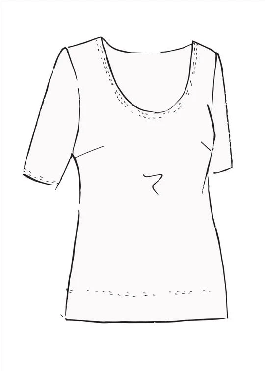 Paula Ryan Easy Fit Half Sleeve Scoop Neck Top - Image 6