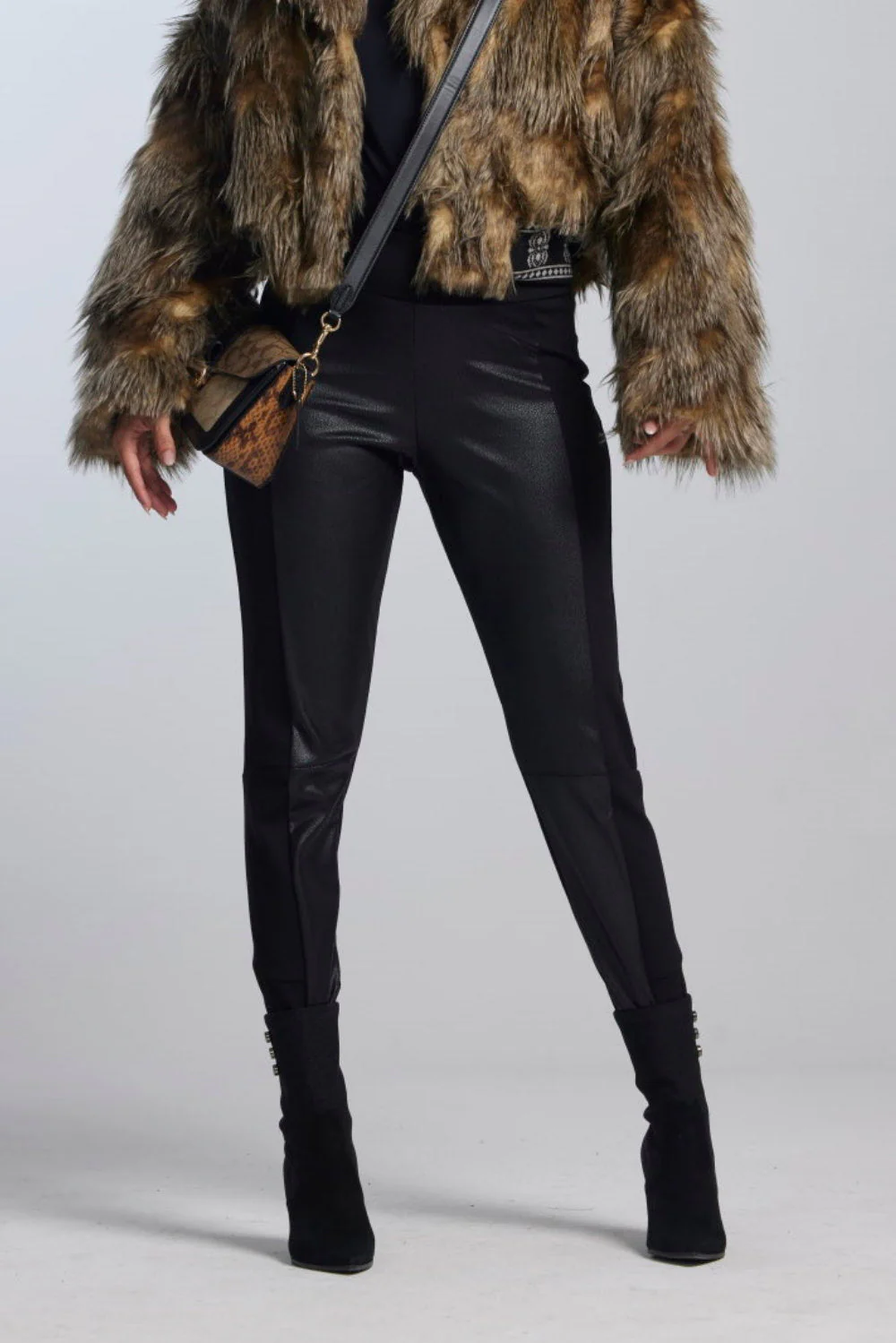 Paula Ryan Eco Leather Roma Stirrup Legging