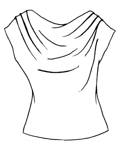 Paula Ryan Fitted Cowl Neck Top - White - Image 2
