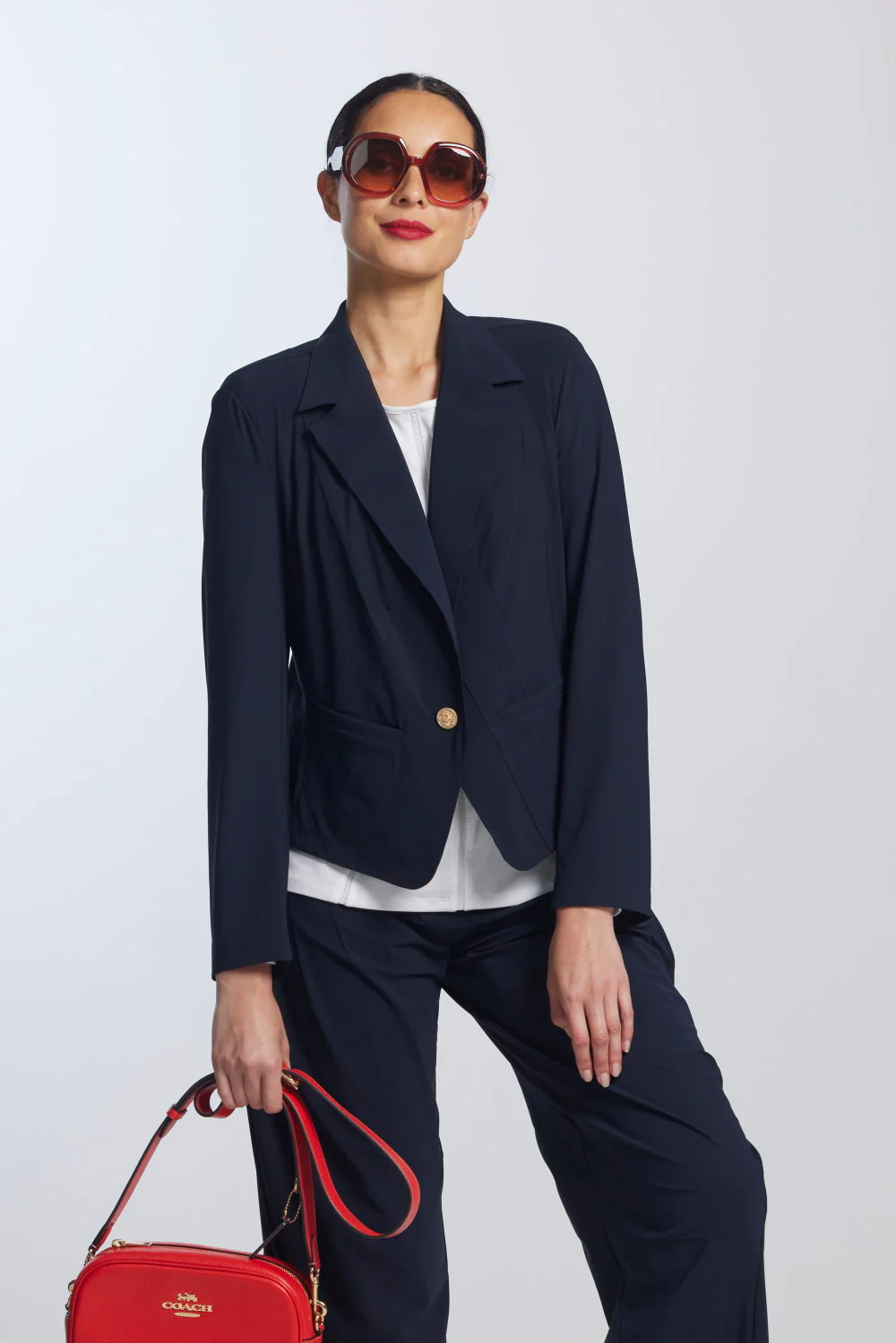 Paula Ryan Girlfriend Jacket - Navy - Image 2
