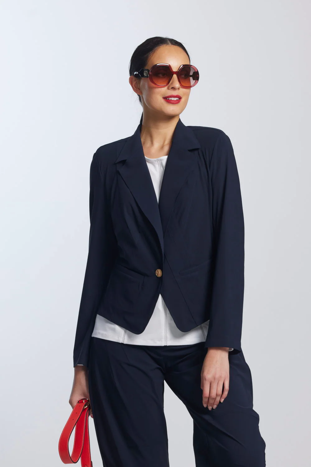 Paula Ryan Girlfriend Jacket - Navy - Image 3