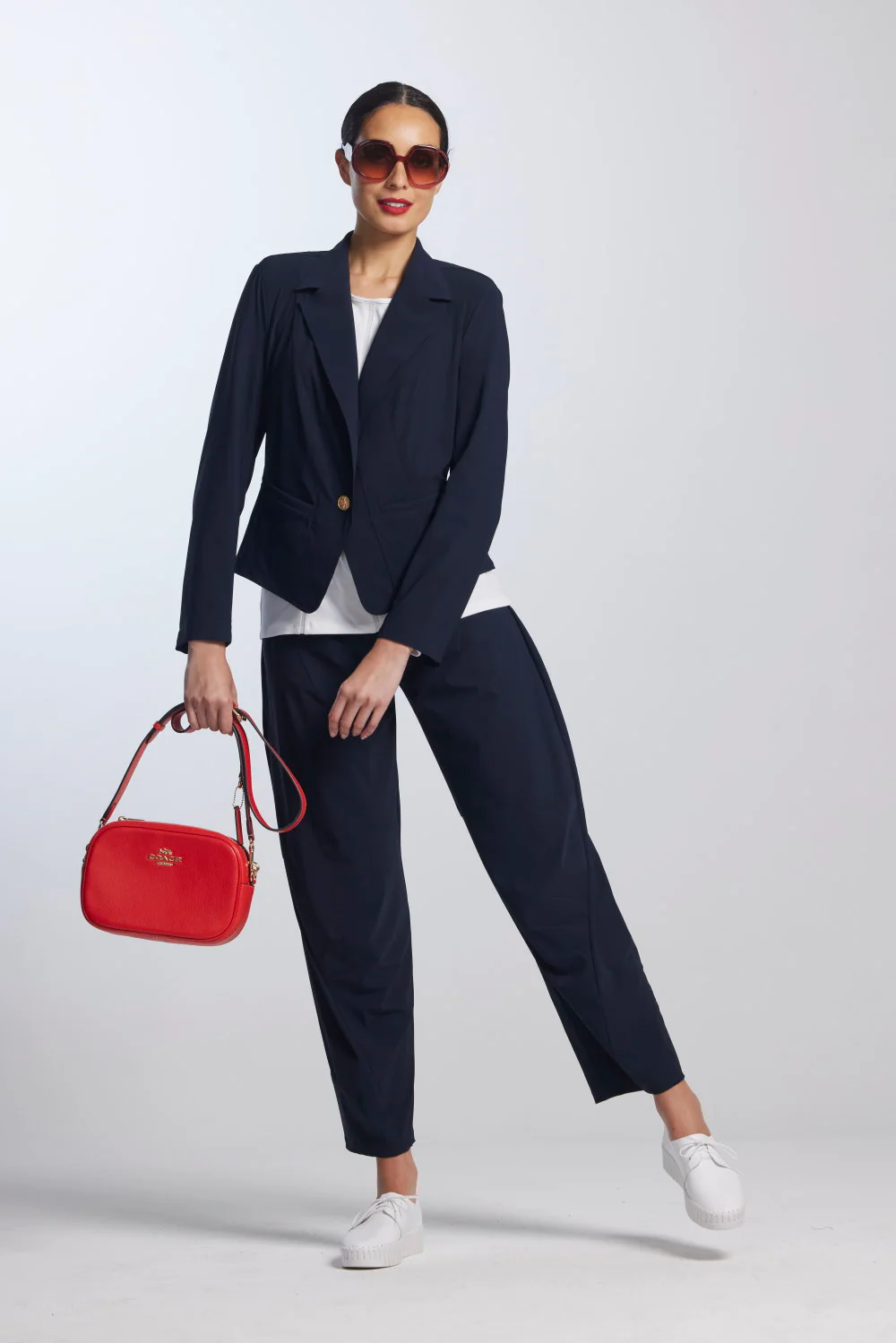 Paula Ryan Girlfriend Jacket - Navy - Image 4
