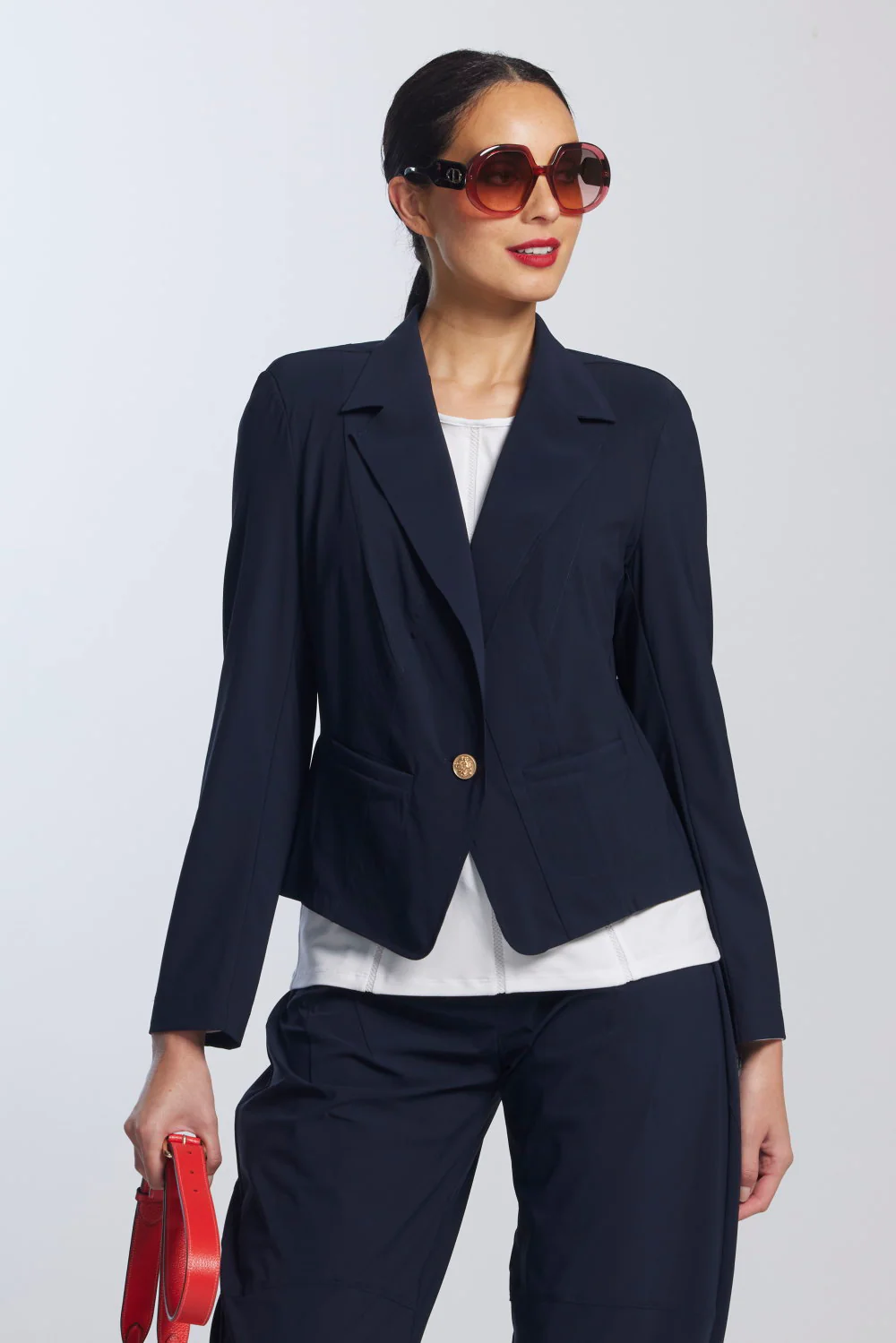 Paula Ryan Girlfriend Jacket - Navy - Image 6