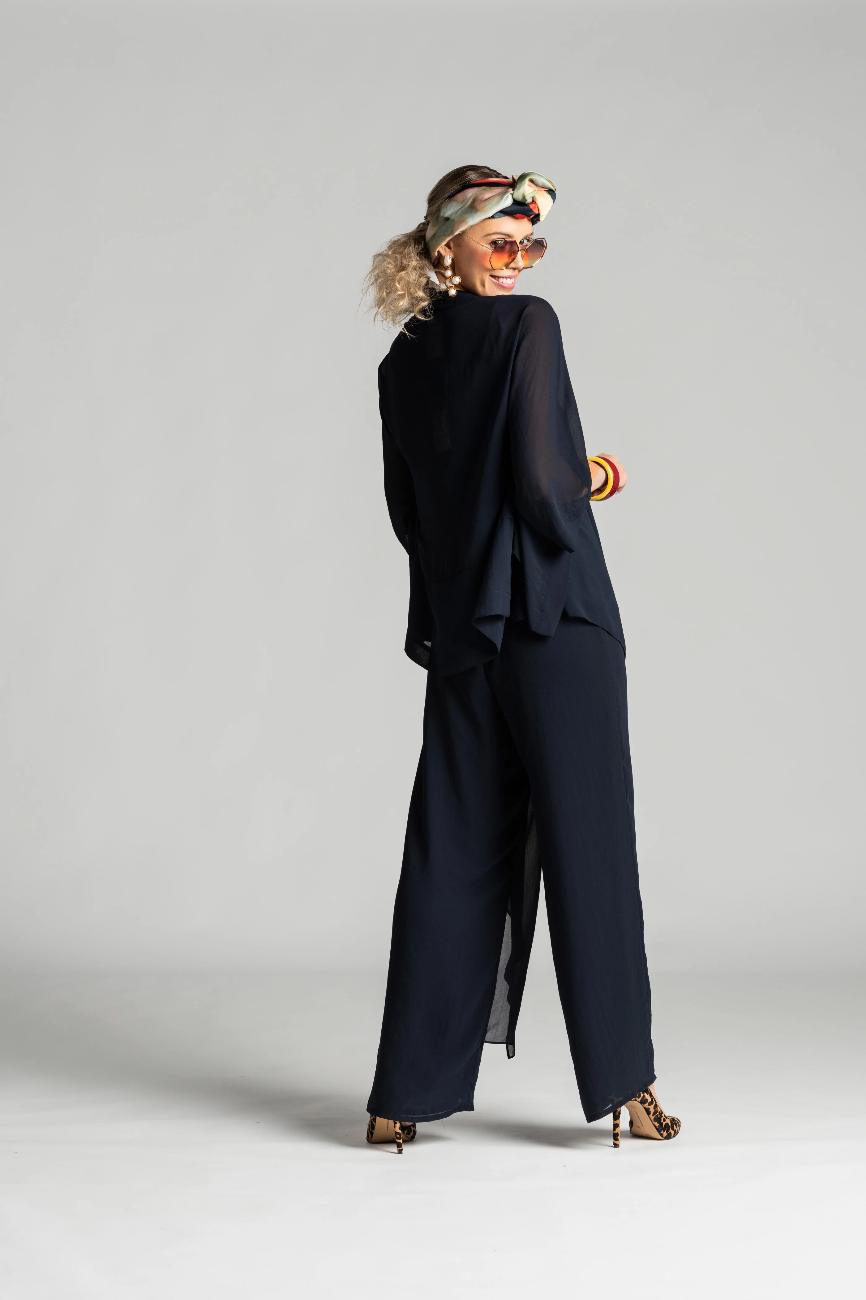 Paula Ryan Go To Shrug - Navy - Image 2