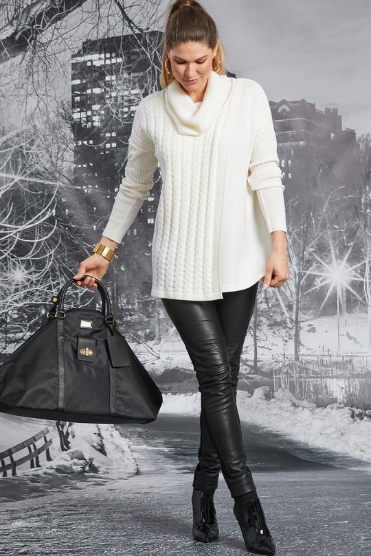 Paula Ryan Leather Front Roma Pant - Image 4
