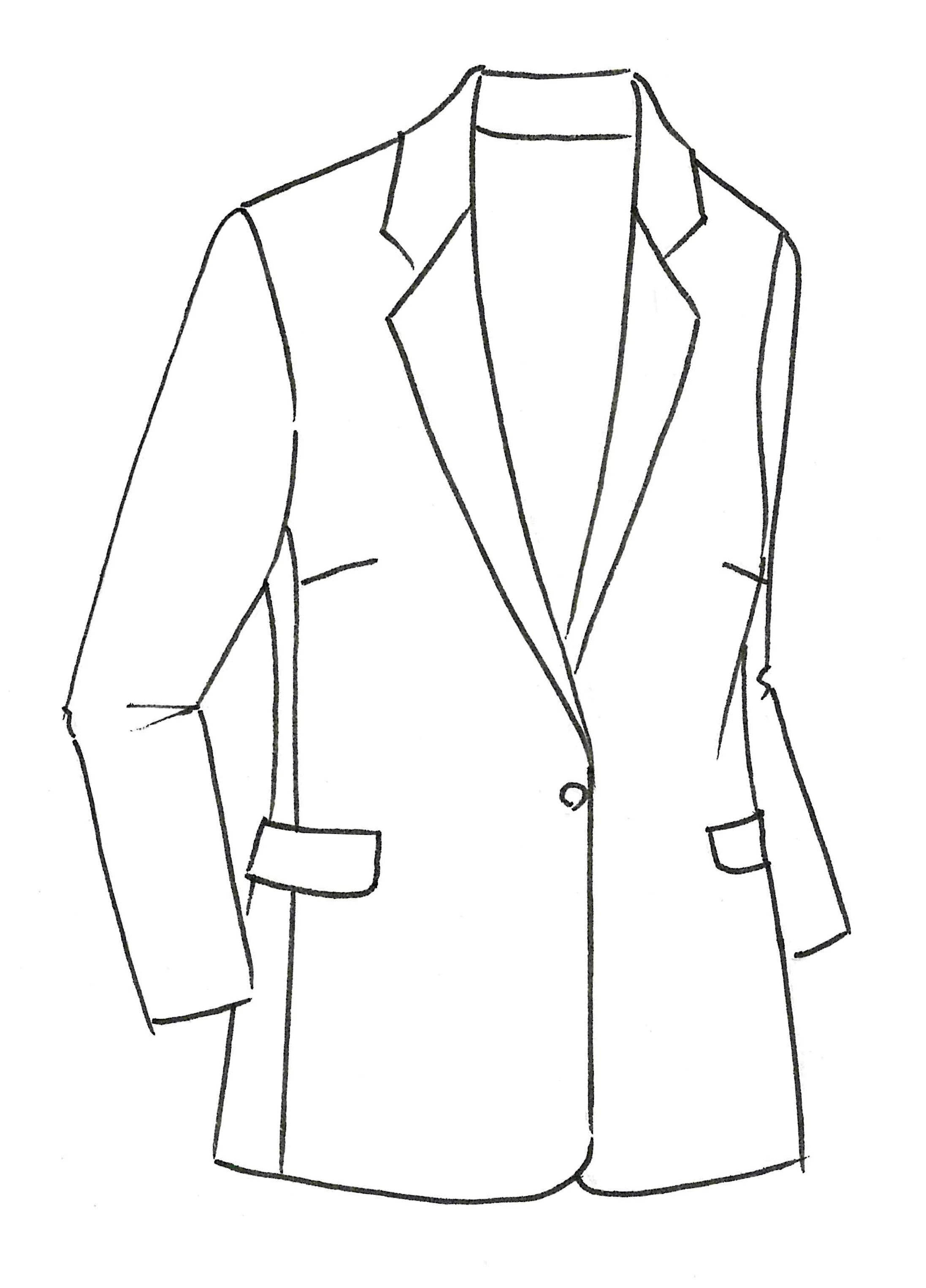 Paula Ryan Long Summer Blazer - Black - Image 2