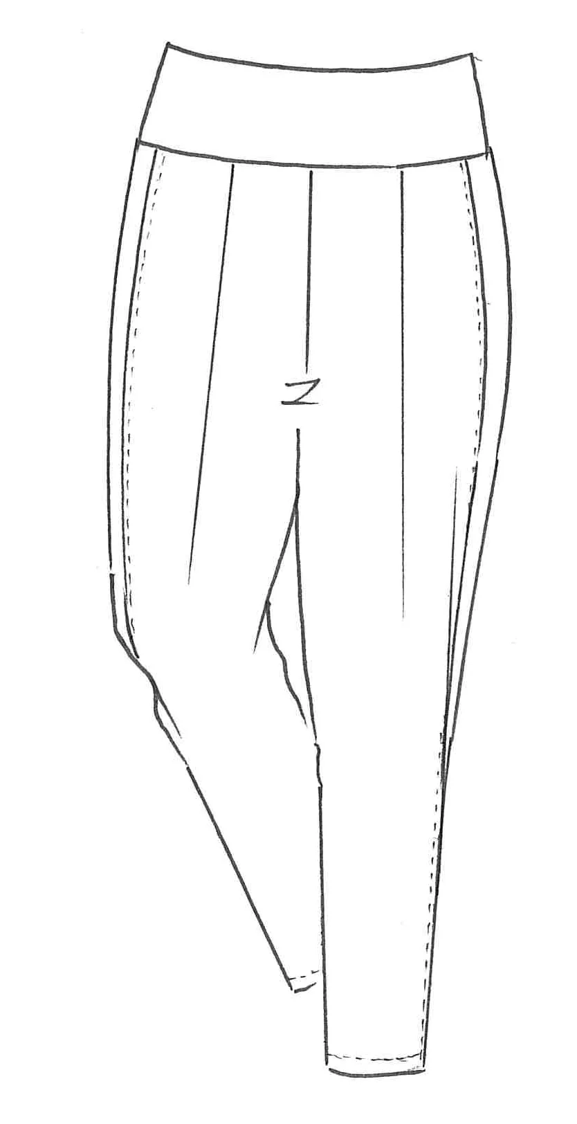 Paula Ryan Merino Basque Pant- Navy - Image 8